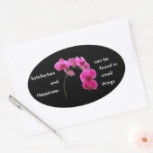 Inspirierend Orchidee Ovaler Aufkleber (Umschlag)