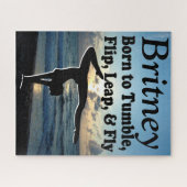 INSPIRIEREND PERSONALISIERT GYMNAST GIRL PUZZLE (Horizontal)