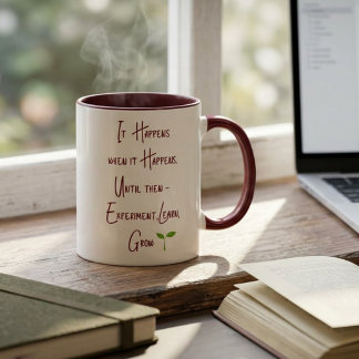 Inspirierend Personalisiertes Wachstum Motivierend Zweifarbige Tasse