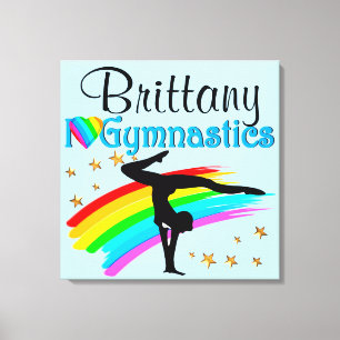 INSPIRIEREND PERSONALISIERUNG VON GYMNASTIK WALL A LEINWANDDRUCK