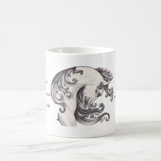 inspirierend Pferd Kaffeetasse (Mittel)