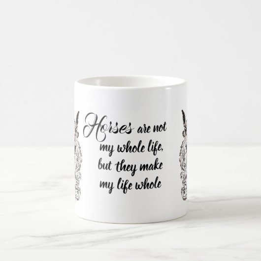 inspirierend Pferd Kaffeetasse (Mittel)