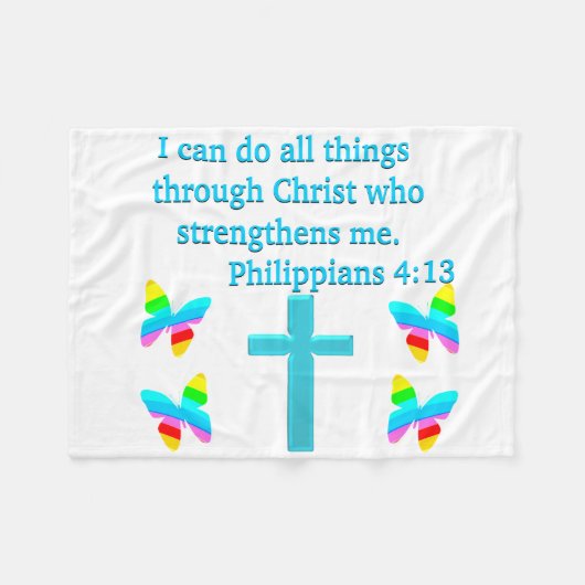 INSPIRIEREND PHILIPPIANER 4:13-DESIGN FLEECEDECKE (Vorderseite (Horizontal))
