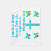 INSPIRIEREND PHILIPPIANER 4:13-DESIGN FLEECEDECKE (Vorderseite)