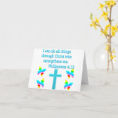 INSPIRIEREND PHILIPPIANER 4:13-DESIGN KARTE (Gelbe Blume)