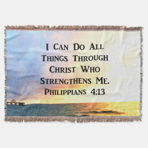 INSPIRIEREND PHILIPPIANER 4:13 SCRIPTURE VERSE DECKE
