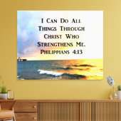 INSPIRIEREND PHILIPPIANER 4:13 SCRIPTURE VERSE LEINWANDDRUCK (Insitu (Wohnzimmer))