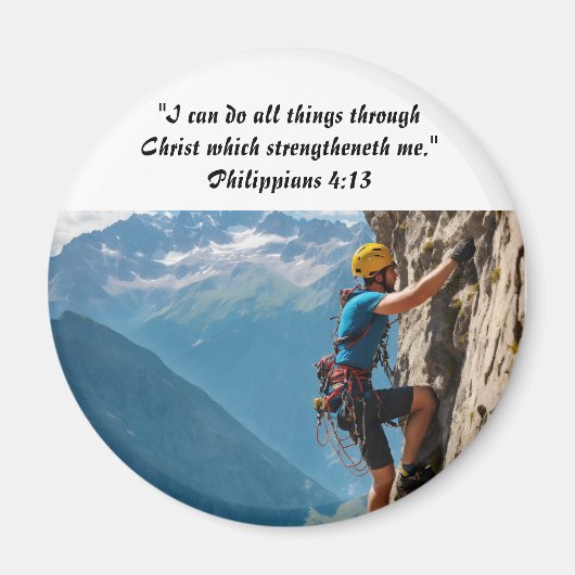 Inspirierend Philippinen 4:13 Magnet (Vorne)