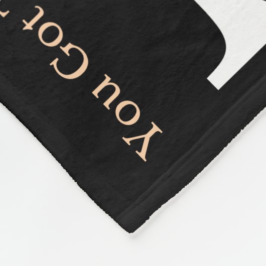 Inspirierend Phrasen WordArt Muster Weiß Schwarz Fleecedecke (Ecke)