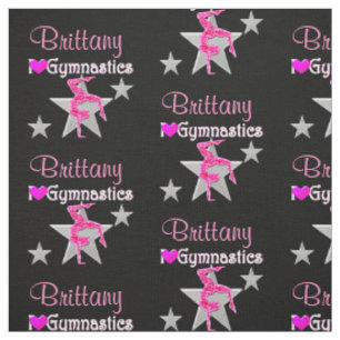 INSPIRIEREND PINK- UND SCHWARZE KUSTOM-GYMNASTIK-F STOFF