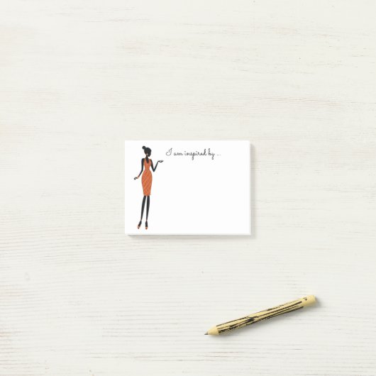 Inspirierend Post-it Klebezettel (Auf Schreibtisch)