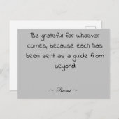 inspirierend postkarte (Vorne/Hinten)