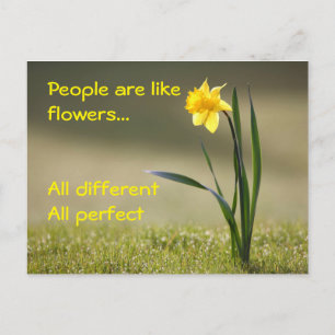 Inspirierend Postkarte. Blumen Postkarte