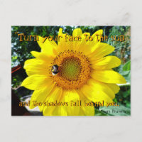 Inspirierend Postkarte der Sonnenblume/Maori-