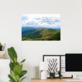 Inspirierend | Psalm 121; 1-2 Poster (Heimbüro)