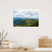 Inspirierend | Psalm 121; 1-2 Poster (Küche)