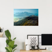 Inspirierend | Psalm 121 Poster (Heimbüro)