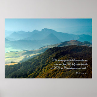 Inspirierend | Psalm 121 Poster
