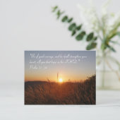 Inspirierend | Psalm 31:24 Postkarte (Stehend Vorderseite)
