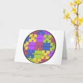 INSPIRIEREND PUZZLE-ZITAT KARTE (Gelbe Blume)