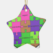 INSPIRIEREND PUZZLE-ZITAT KERAMIK ORNAMENT (Links)