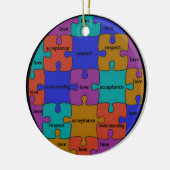 INSPIRIEREND PUZZLE-ZITAT KERAMIKORNAMENT (Links)