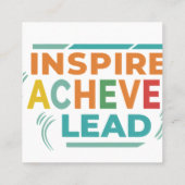 inspirierend quadratische visitenkarte (Rückseite)