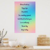 Inspirierend Rainbow Gradient Poster (Küche)