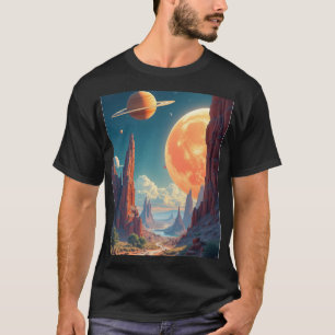 Inspirierend Raumdrucke & Imaginative Weltraumtech T-Shirt