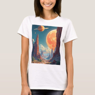 Inspirierend Raumdrucke & Imaginative Weltraumtech T-Shirt