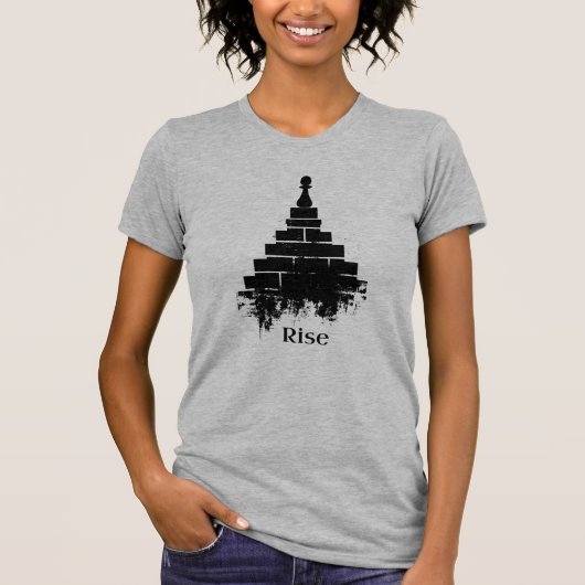 Inspirierend Rise Schach Pawn T - Shirt (Vorderseite)