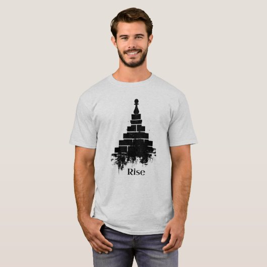 Inspirierend Rise Schach Pawn T - Shirt (Vorne ganz)