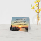 INSPIRIEREND ROMANS 8:28-DESIGN KARTE (Gelbe Blume)