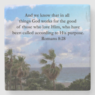 INSPIRIEREND ROMANS 8:28-DESIGN STEINUNTERSETZER