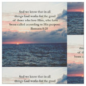 INSPIRIEREND ROMANS 8:28-DESIGN STOFF (Nahaufnahme)