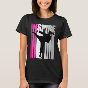 Inspirierend Rosa Karate Geburtstag Vintag erschüt T-Shirt