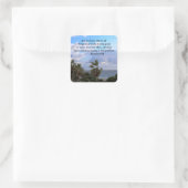 INSPIRIEREND RUMÄNE 8:28 QUADRATISCHER AUFKLEBER (Tasche)