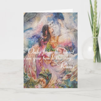 Inspirierend RUMI Zitat über das Ändern Karte