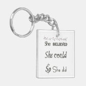 Inspirierend Schlüsselring für Frauen (Vorderseite links)