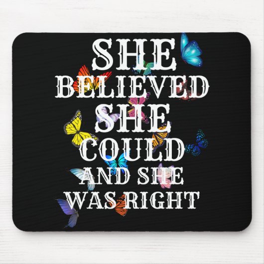 Inspirierend Schmetterling Mousepad (Vorne)