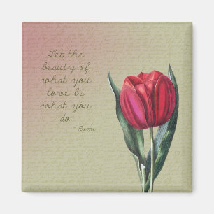 Inspirierend Schönheits-Tulpe Magnet