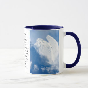 Inspirierend Schrifts-Engel in den Wolken, Römer Tasse