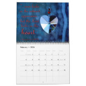 Inspirierend Schrifts-Kunst-Bibel-Vers-Kalender Kalender (Feb 2026)