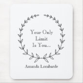 Inspirierend Schriftsteller Mousepad (Vorne)