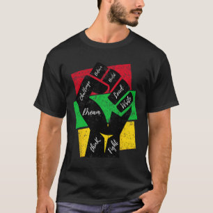 Inspirierend Schwarze Führer Power Hand Faust Schw T-Shirt