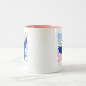 Inspirierend Scripting Christlich JW Floral Zweifarbige Tasse (Mittel)