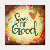 Inspirierend sehen die gute Hübsche Herzinspiriert Magnet (Vorne)