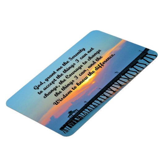 INSPIRIEREND SERENITY PRAYER MAGNET (Linke Seite)