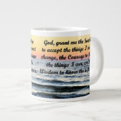 INSPIRIEREND SERENITY PRAYER-TASSE Jumbo-Tasse (Vorderseite Rechts)