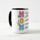 Inspirierend Sie ist Mama Tasse (Vorderseite Links)